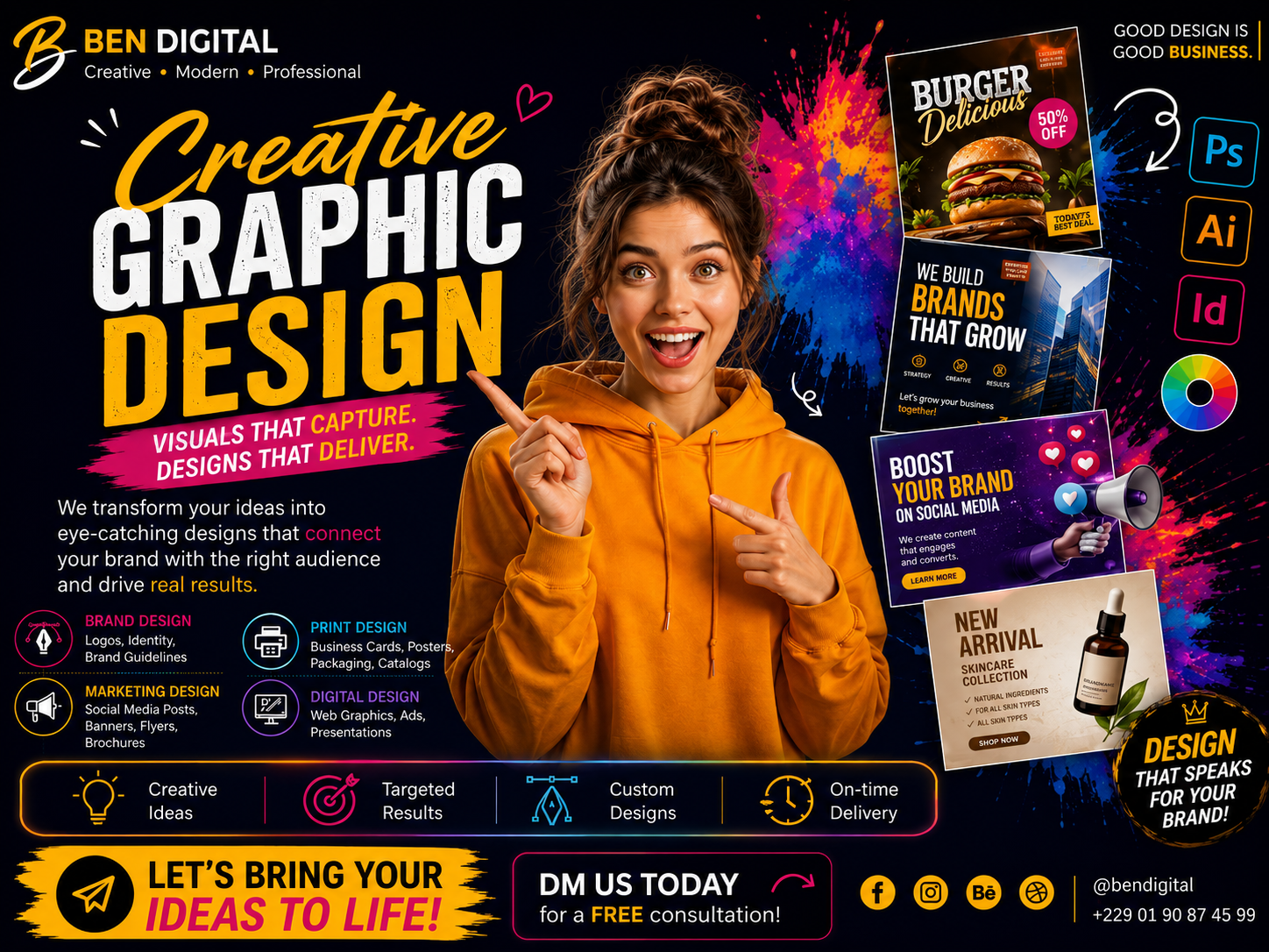 Identité Visuelle Ben Digital Store
